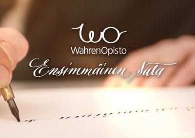 Wahren opisto   ”Ensimmäinen sata” -dokumentti